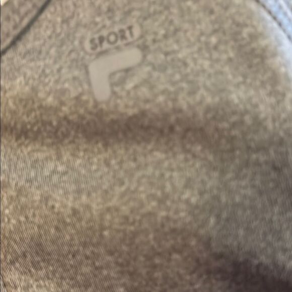 Fila Gray Sports Bra with Front Zipper and Racerback - Picture 4 of 7
